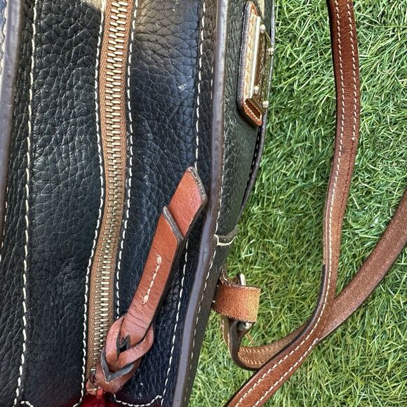 Dooney and Bourke‎ Lexington Shopper Black Brown Genuine Pebble Leather - Picture 12 of 16